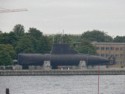 Submarine on display